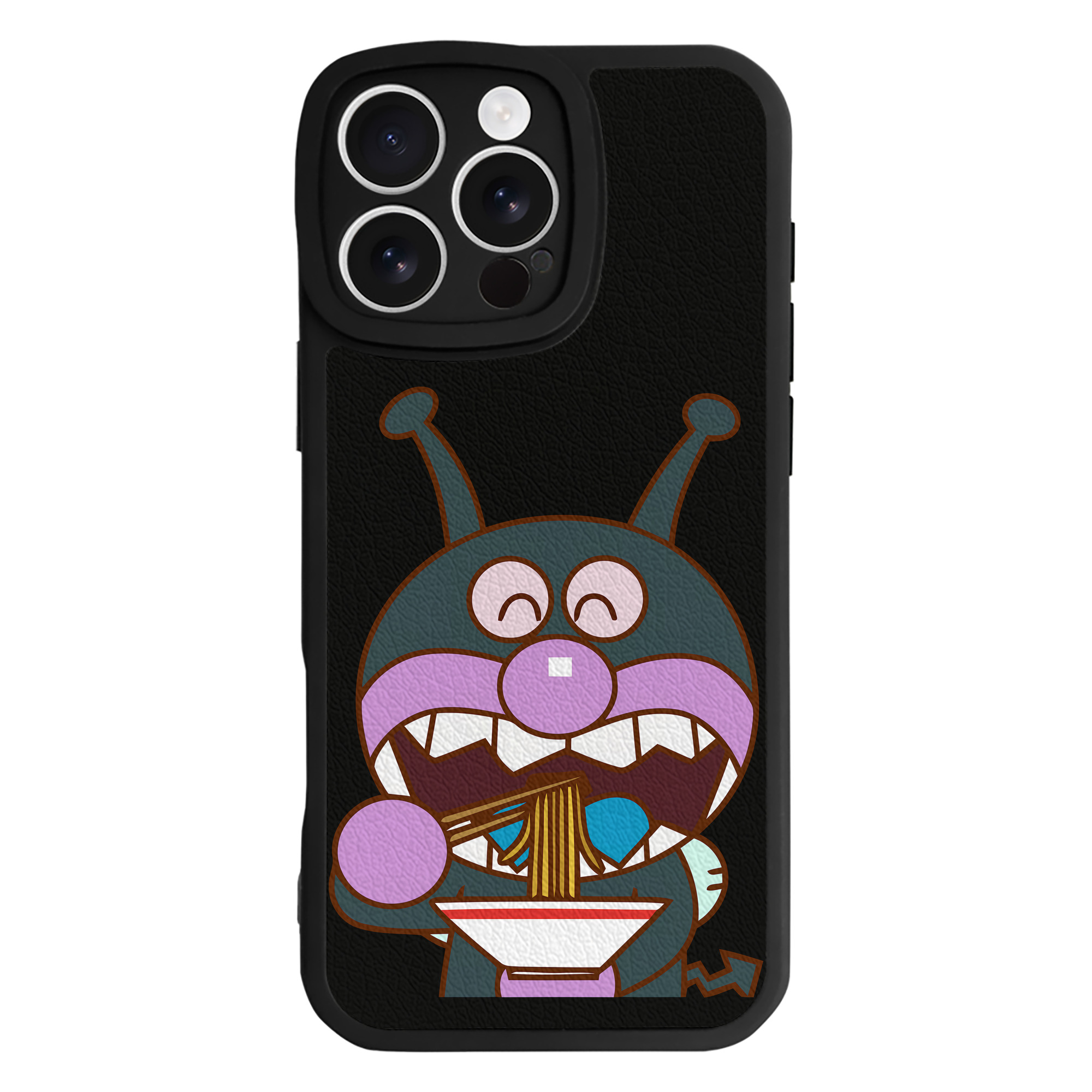 （画像用） アンパンマン Anpanman 【iPhone 16シリーズ対応】シリコンスマホケース（レザー調） 材質：シリコン